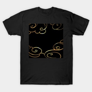 Golden smoke - round T-Shirt